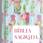 Bíblia Semi Luxo Flor Listrada