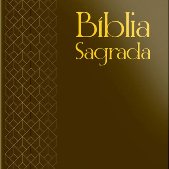 BIBLIA RC GIGANTE C/MAPA CAPA SEMI LUXO MARROM