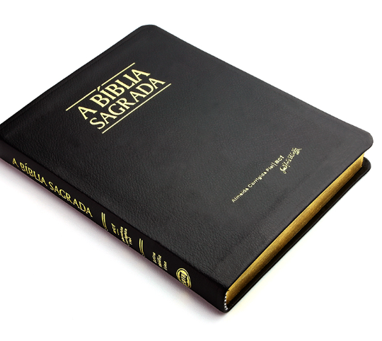 BIBLIA SAGRADA ACF LETRA MEDIA FINA LUXO PRETA 2501