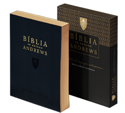 BIBLIA DE ESTUDO ANDREWS NAA CAPA COURO PRETA